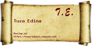 Tuza Edina névjegykártya